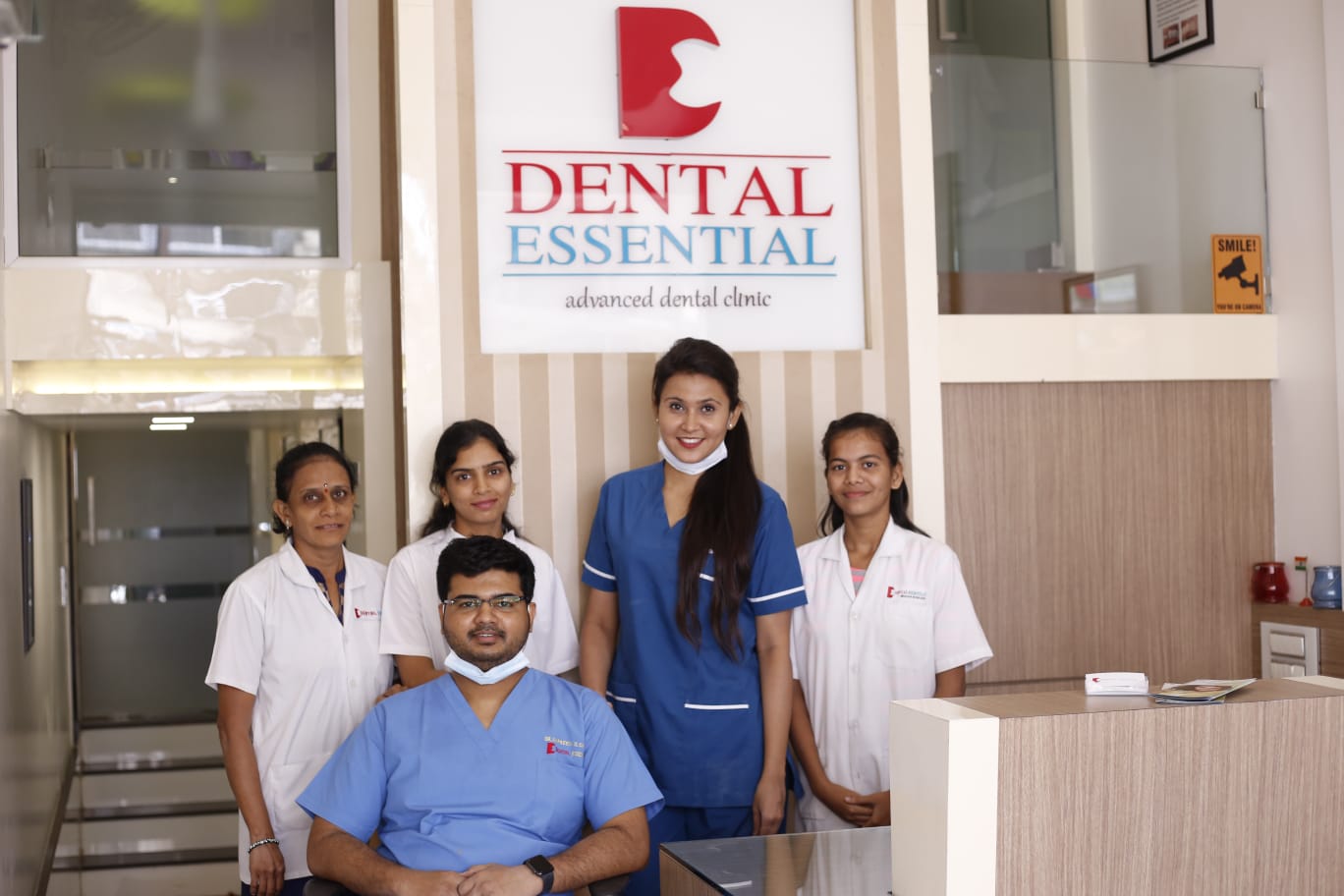 Dental Essential reception team in Panvel clinic